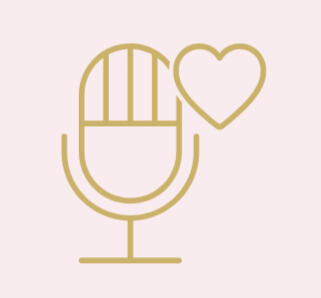 Eine Illustration von einem Mikrofon mit einem Herz